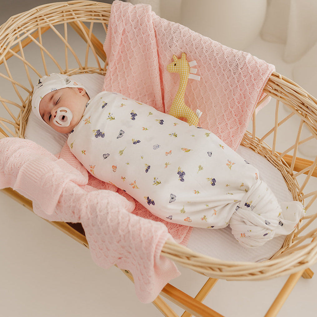 Berries & Butterflies Organic Cotton Wrap
