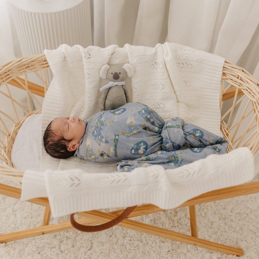 Dusty Blue Koa the Koala Rattle Doll