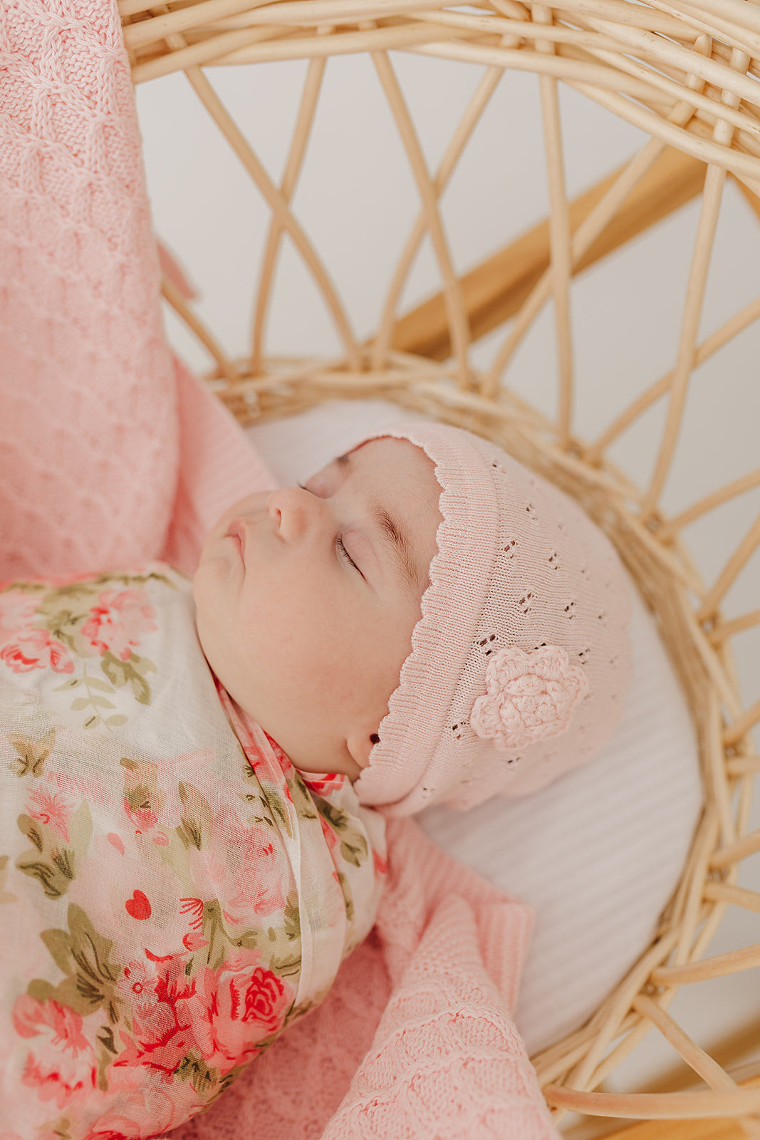 Pink Flower Hat