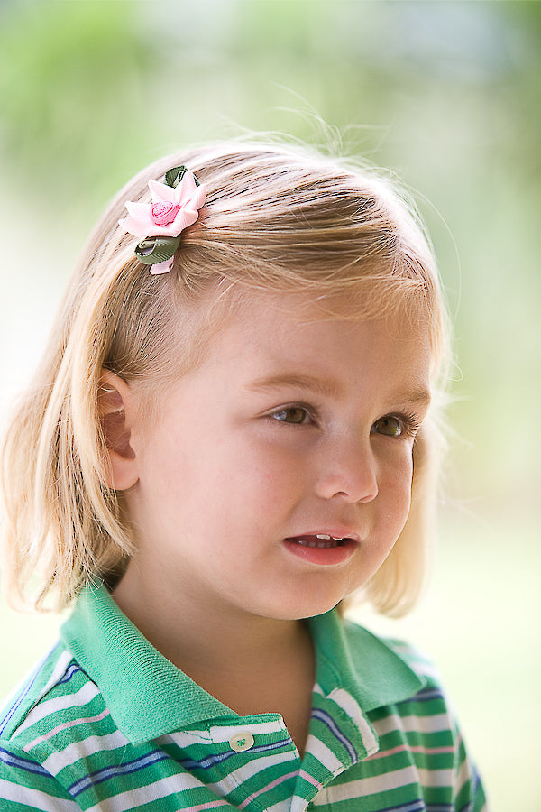 Rose Bow Hair Clip