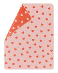 Rose Hearts Allover Carla Bassinet Blanket