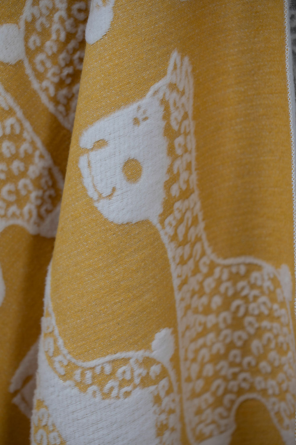 Mustard Alpaca Carla Bassinet Blanket