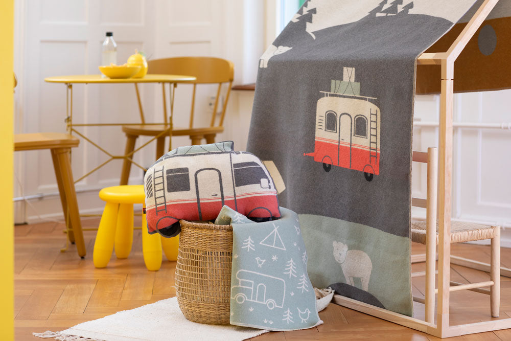 Light Green Camping Juwel Bassinet Blanket