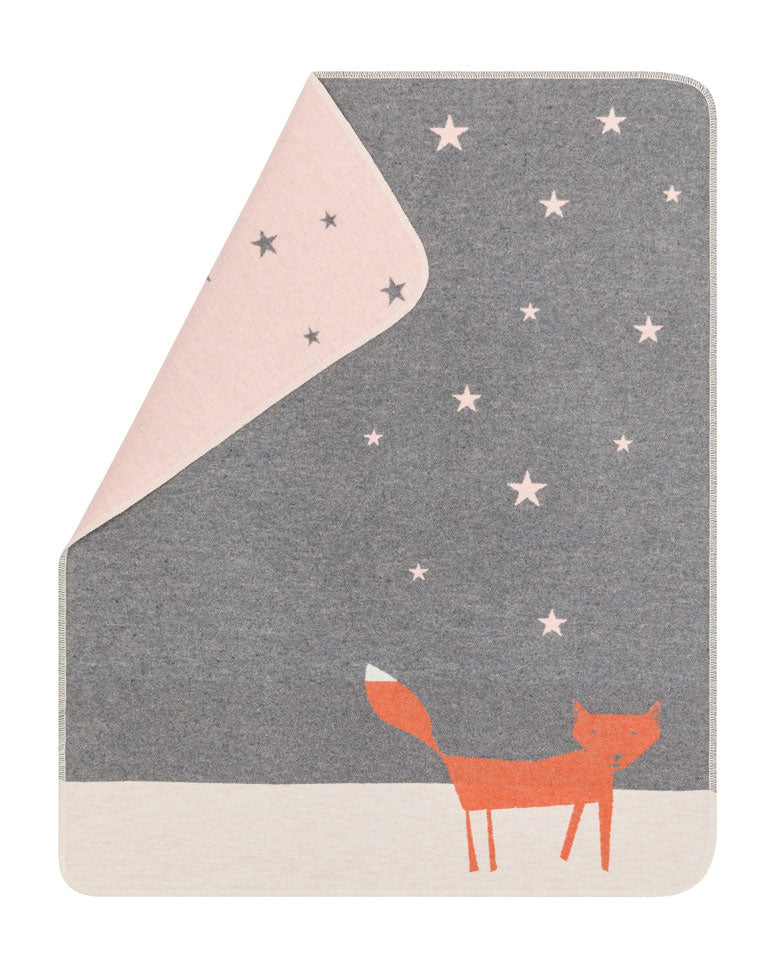Grey Fox Under Starry Skies Juwel Bassinet Blanket