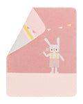 Rouge Bunny with Embroidery Juwel Bassinet Blanket