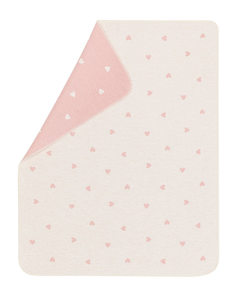 Rose Hearts Allover Juwel Bassinet Blanket