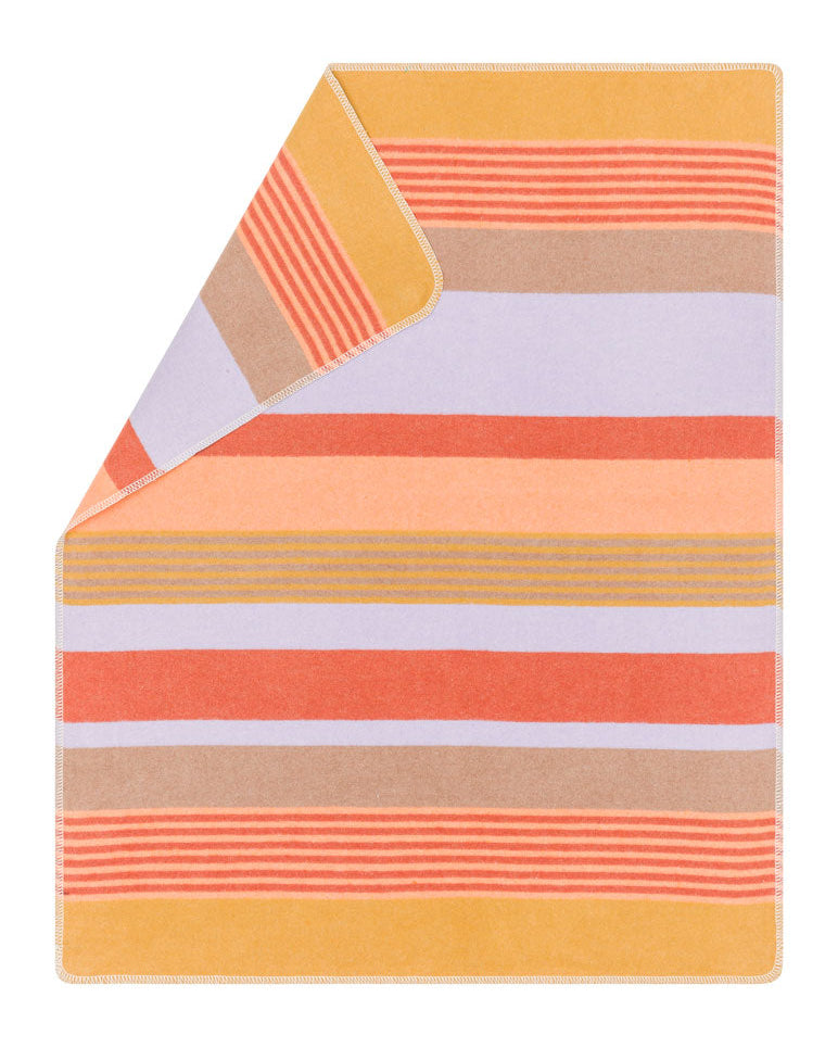 Gold Multicolour Stripes Juwel Bassinet Blanket