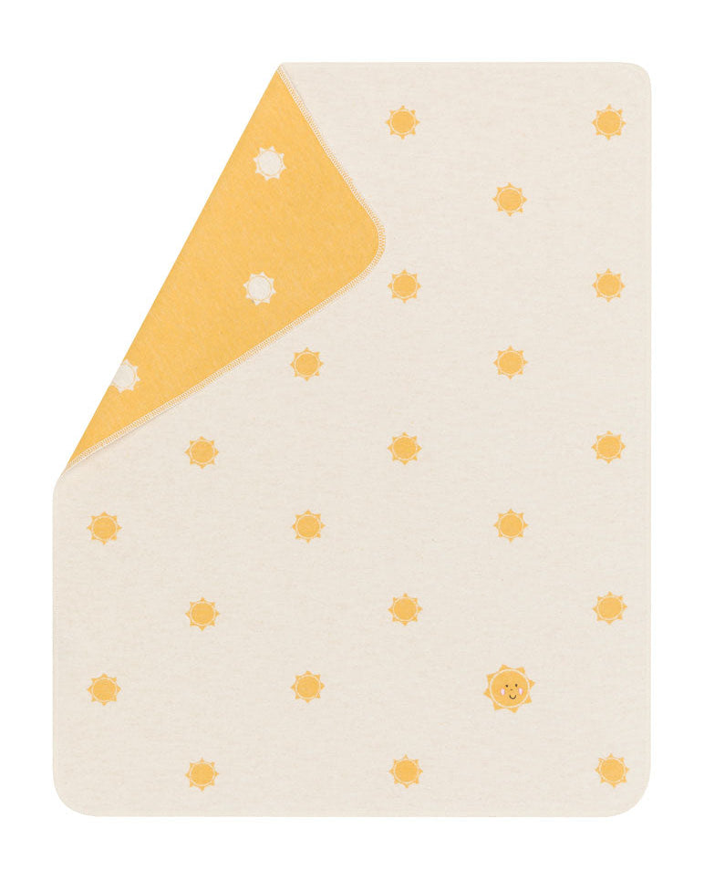 Off White Suns Embroidered Juwel Bassinet Blanket