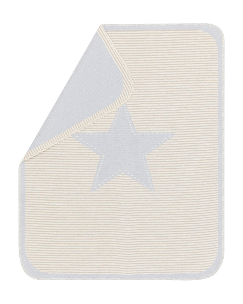 Light Blue Star Juwel Bassinet Blanket
