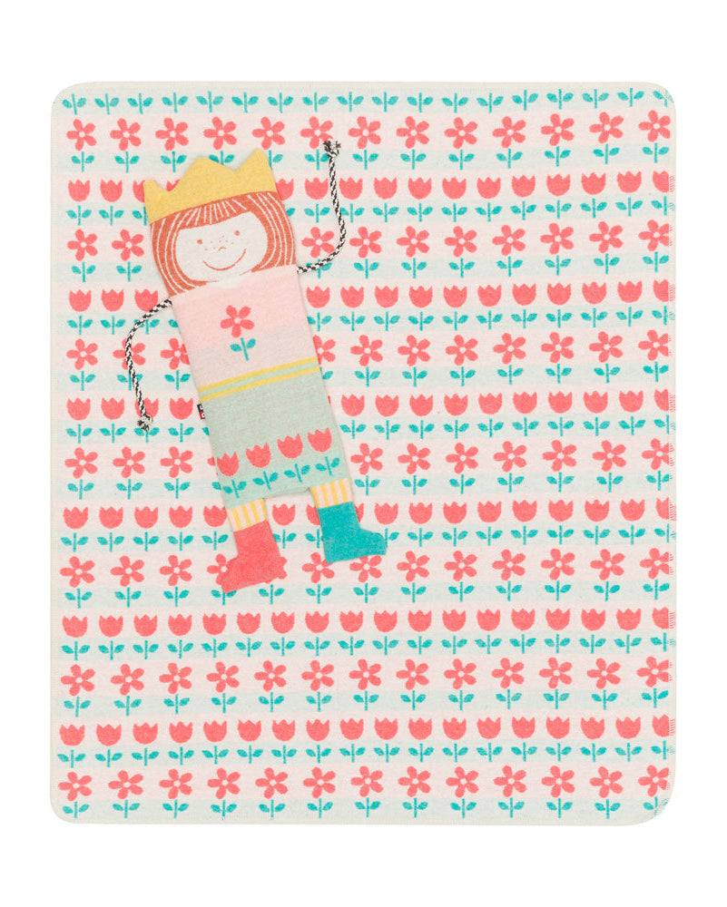 Flower Bassinet Blanket in Princess Puppet