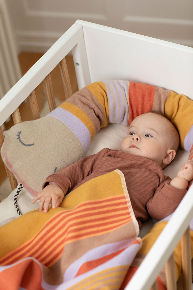 Gold Multicolour Stripes Juwel Bassinet Blanket