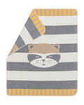 Grey Raccoon Juwel Bassinet Blanket