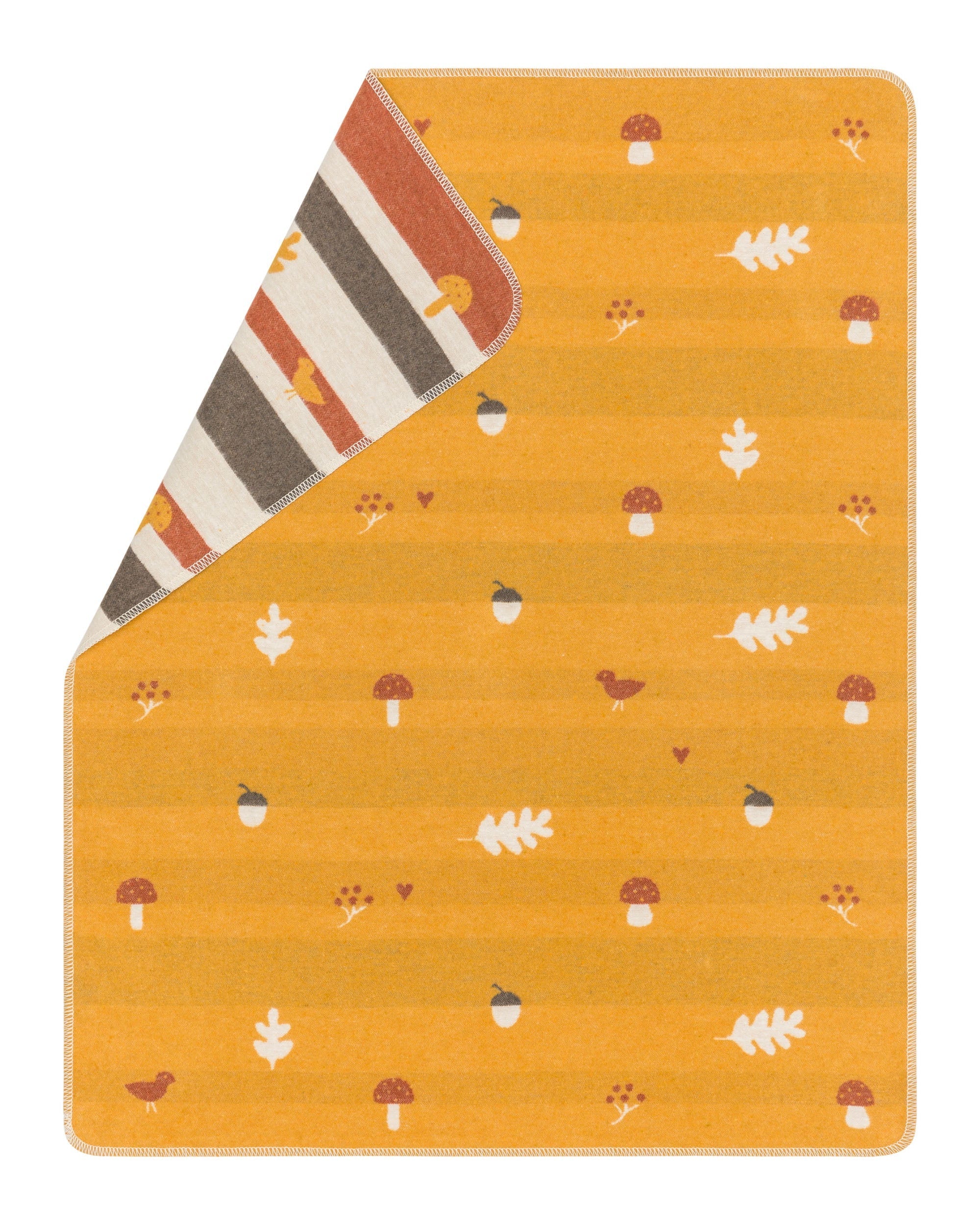 Mustard Forest Friends Juwel Bassinet Blanket