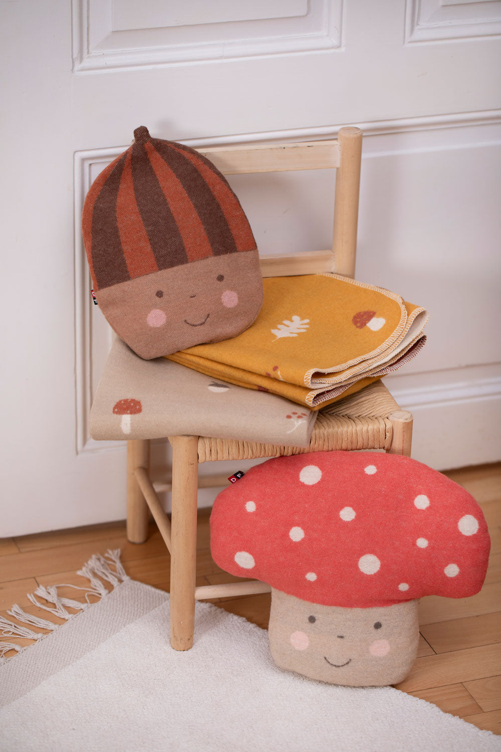 Mustard Forest Friends Juwel Bassinet Blanket