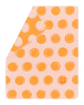 Orange Happy Faces Embroidered Juwel Bassinet Blanket