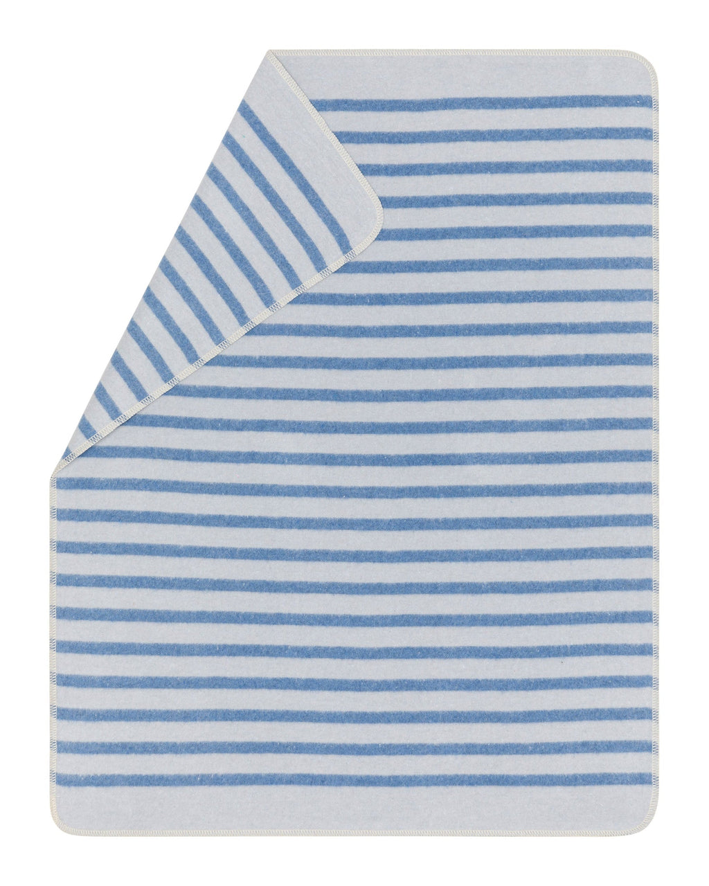 Light Blue Simple Stripes Juwel Bassinet Blanket