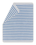 Light Blue Simple Stripes Juwel Bassinet Blanket