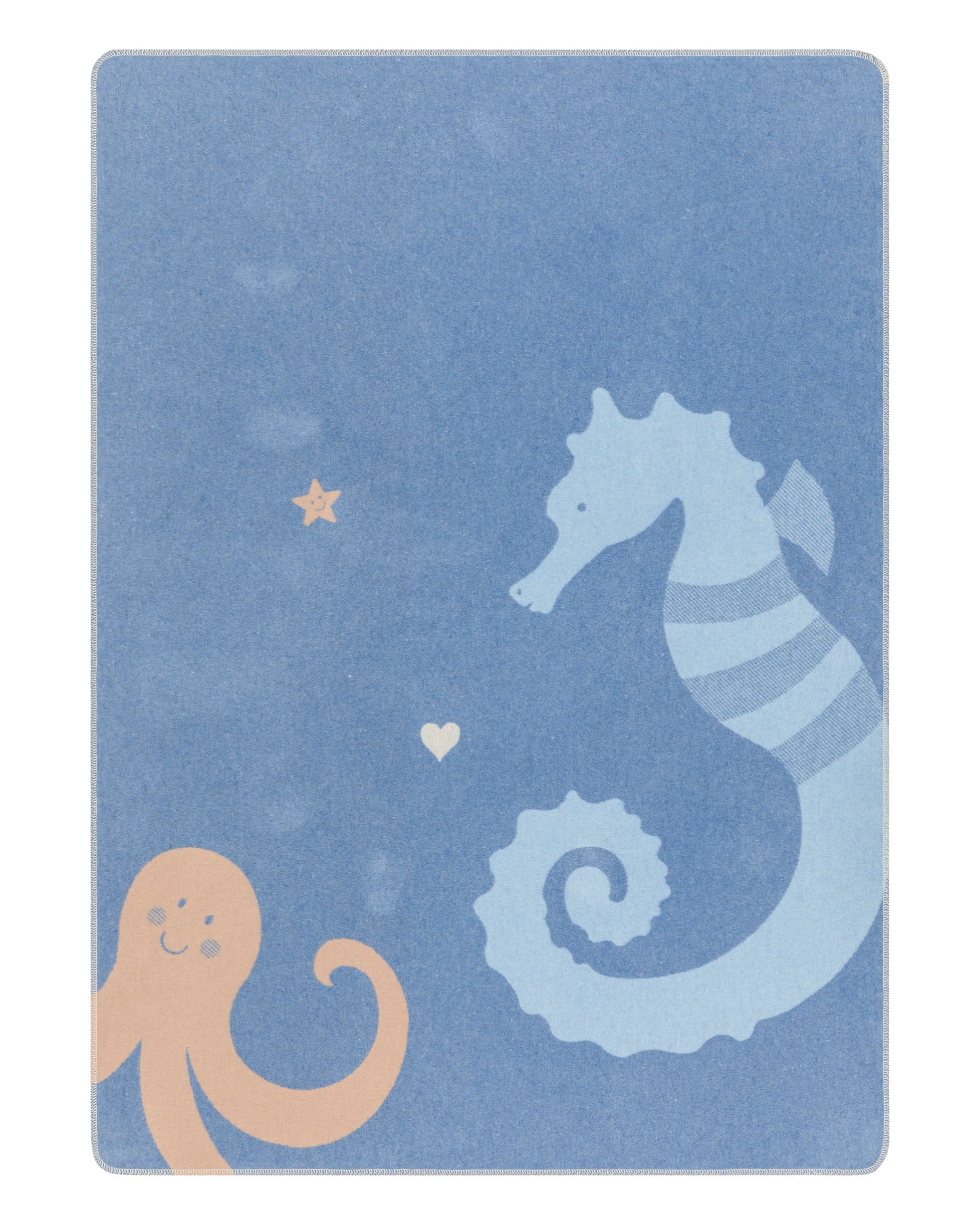 Blue Ocean Friends Juwel Cot Blanket 100 x 140 cm