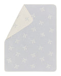 Light Blue Bows Allover Juwel Bassinet Blanket