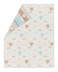 Off White Hot Air Balloons Organic Cotton Bassinet Blanket