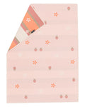 Pink Ladybugs Garden Organic Cotton Bassinet Blanket