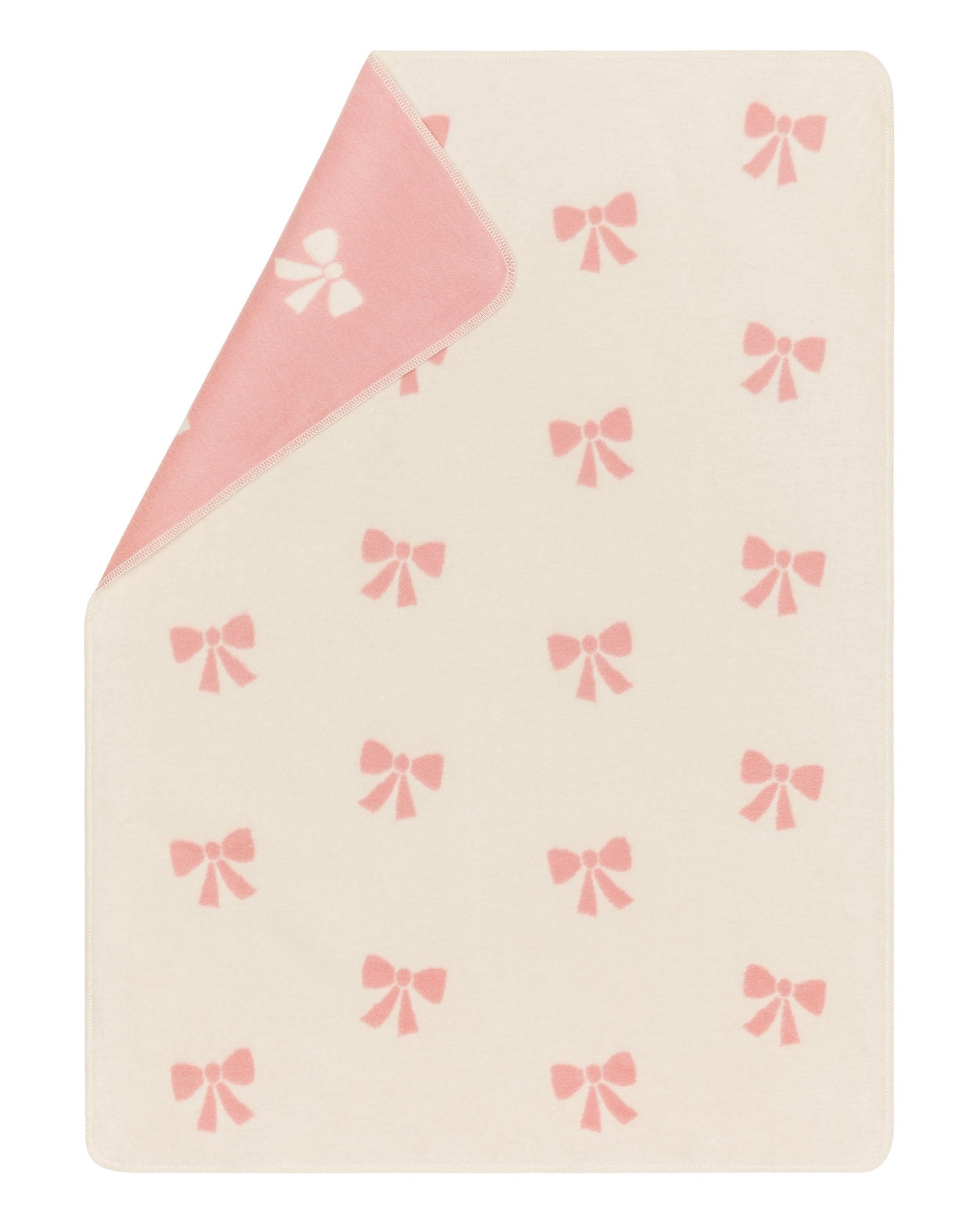 Pink Bows Allover Maja Bassinet Blanket
