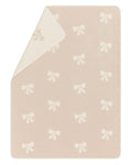 Ecru Bows Allover Maja Bassinet Blanket