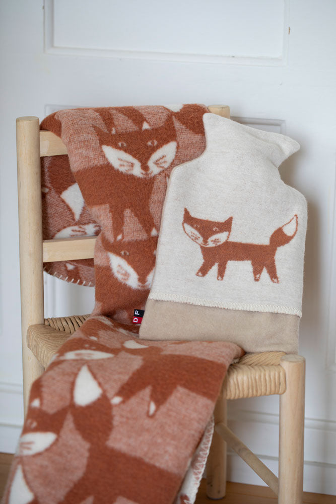 Brown Pack of Foxes Mila Bassinet Blanket