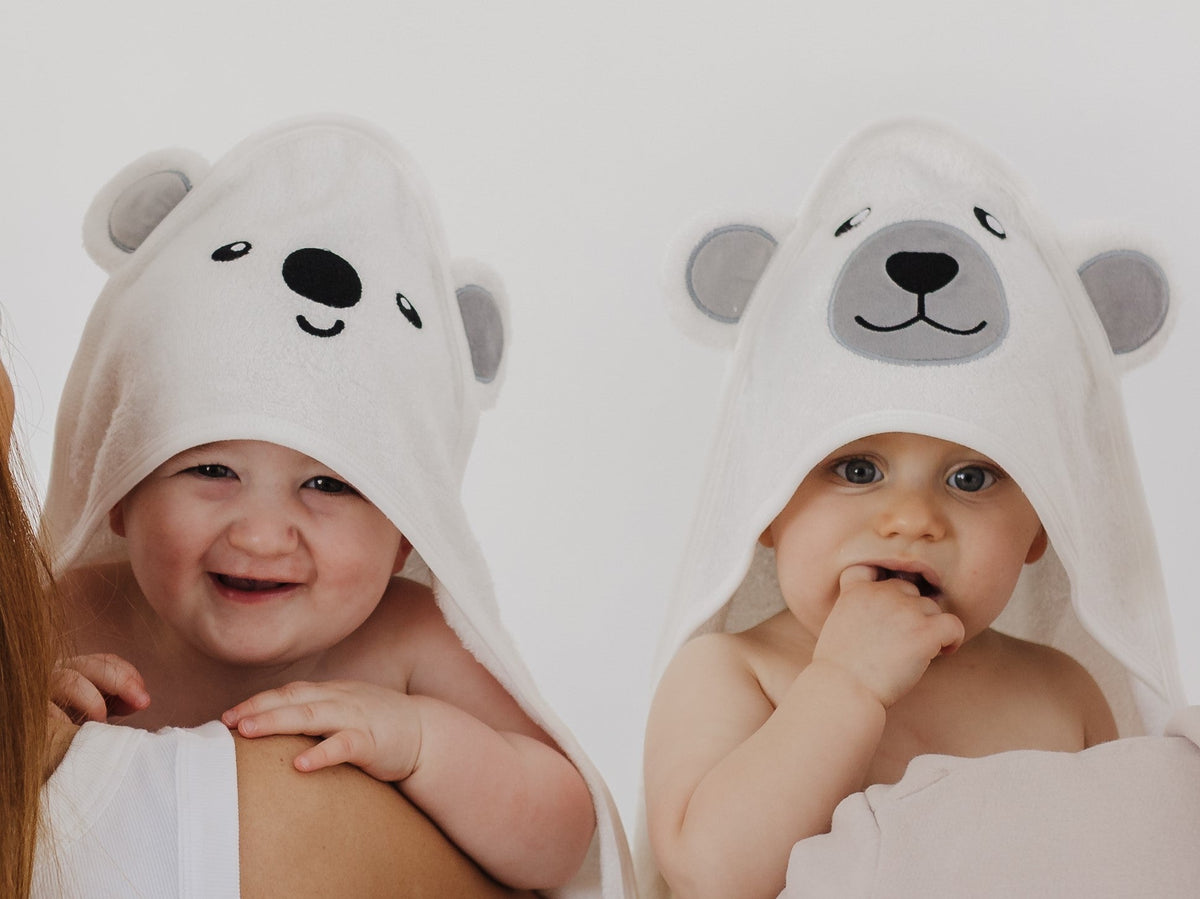 Polar Bear Baby Hooded Towel