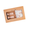 Latte Vintage Farm Muslin Wrap & Pram Clip Set