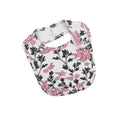 Floral-patterned baby bib 