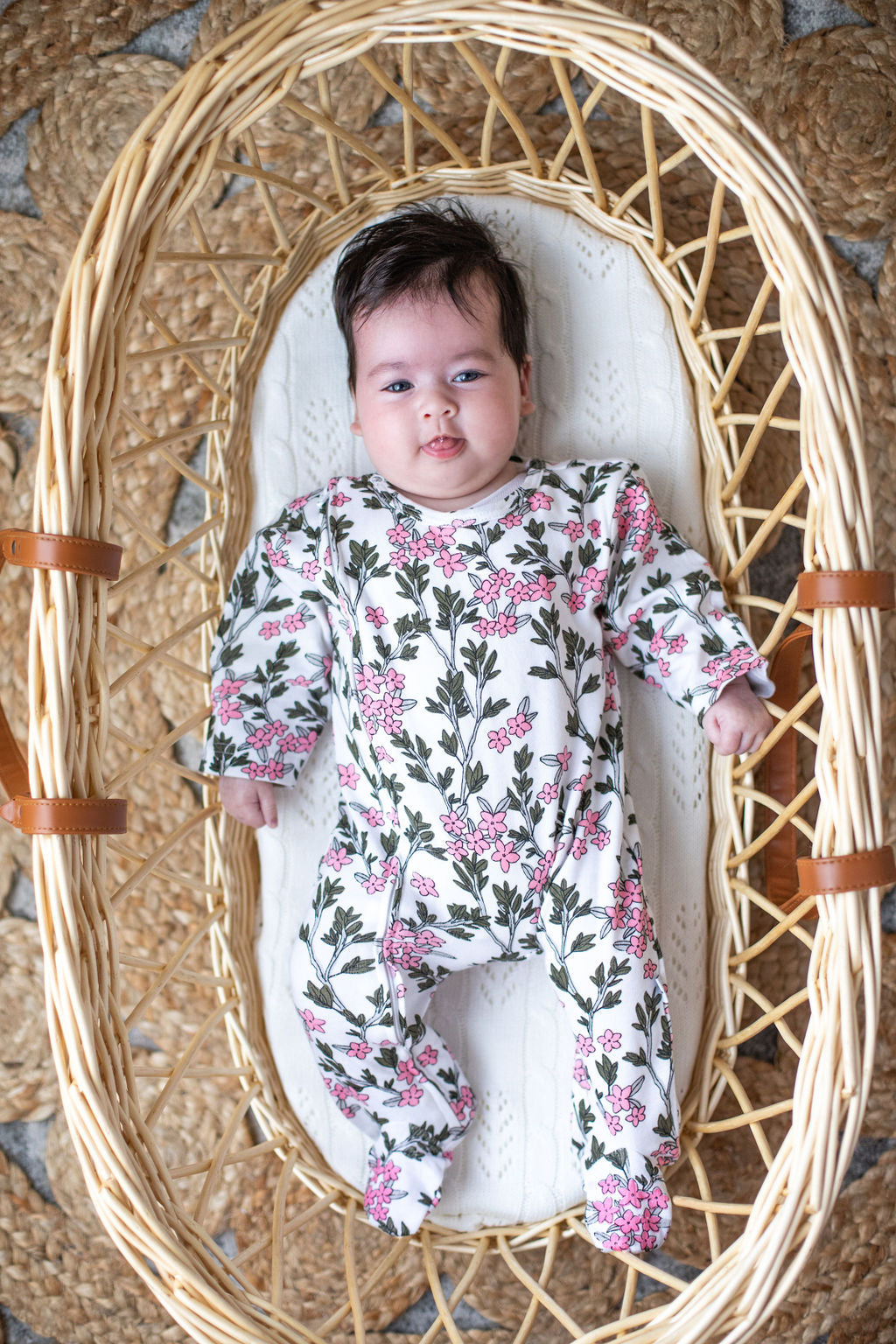 Messy Wildflowers Zip & Footed Outfit
