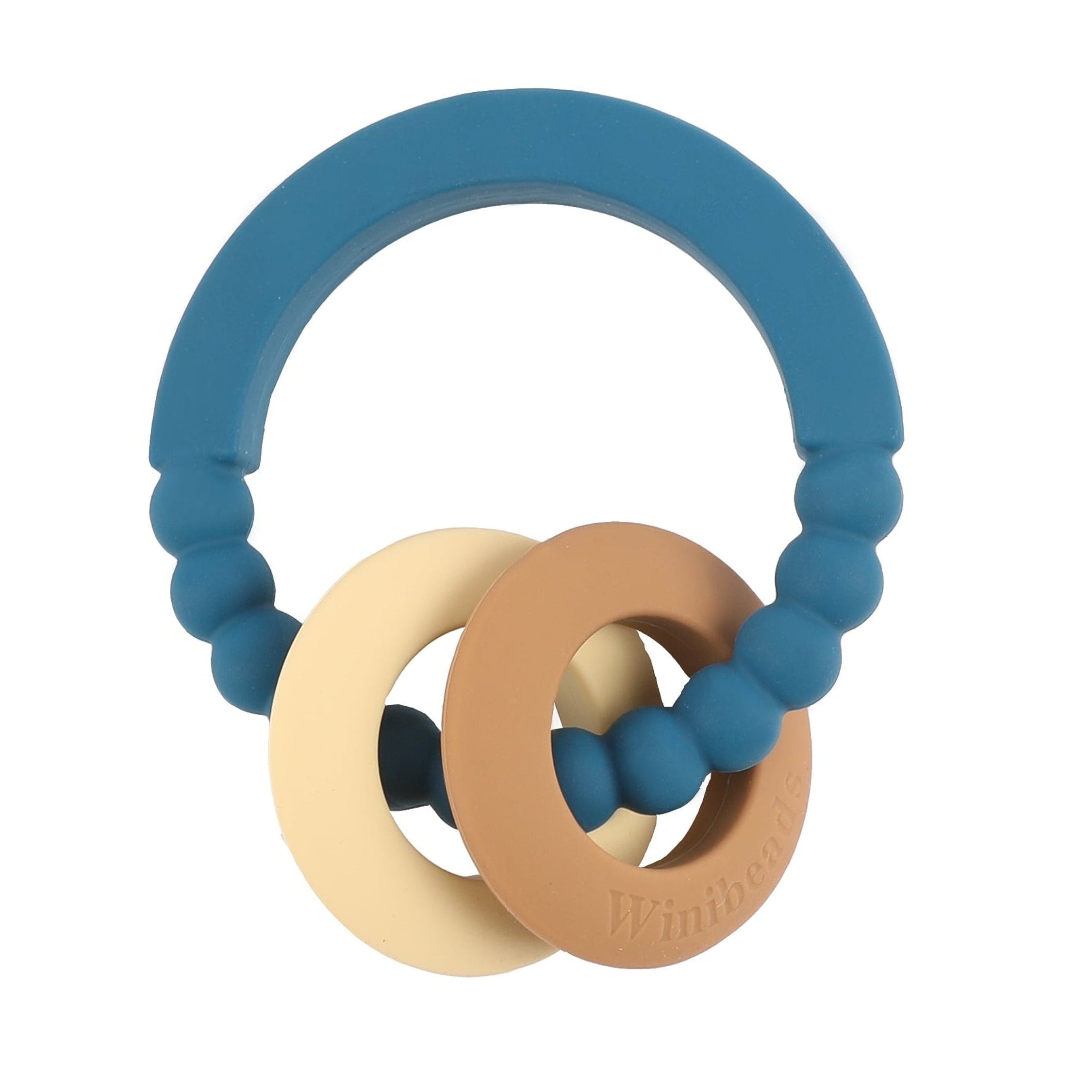 Midnight Blue Teether with Milkshake and Latte rings