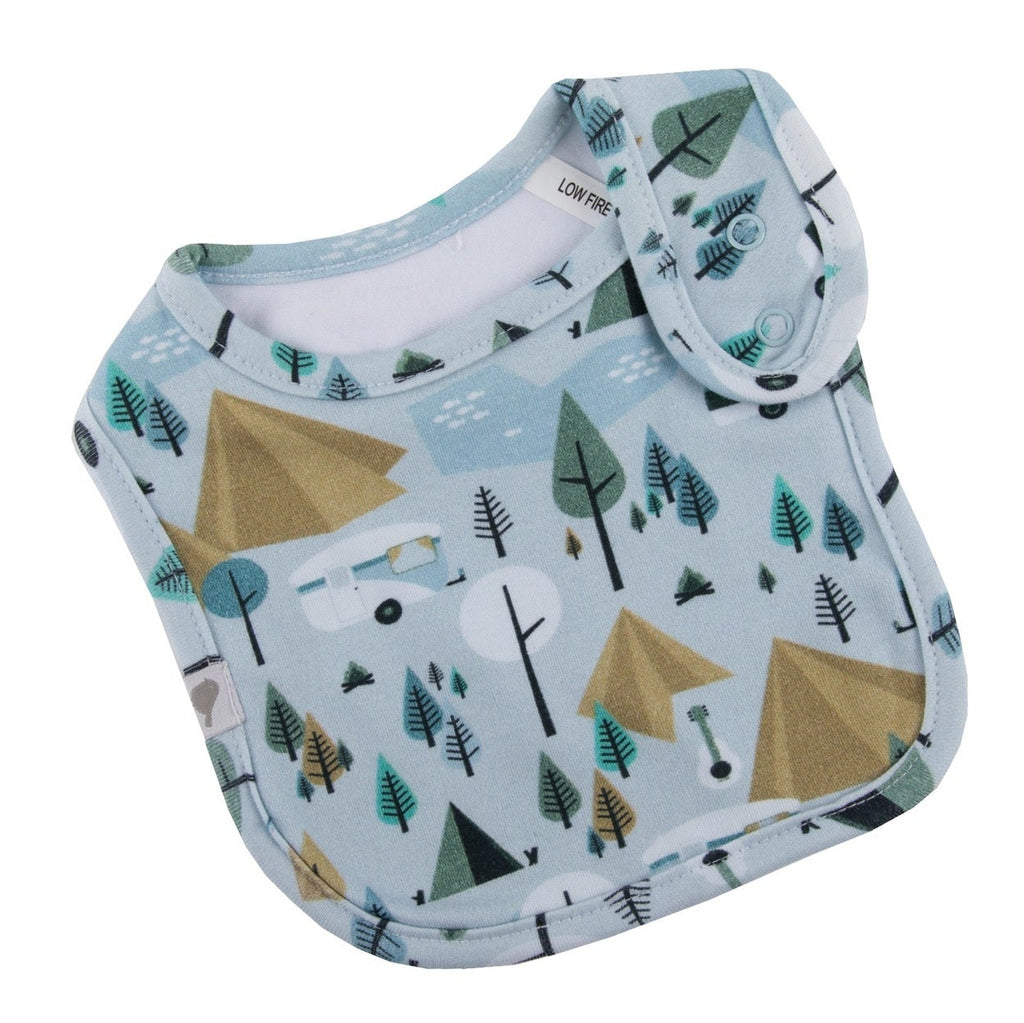Retro Camping Organic Cotton Bib
