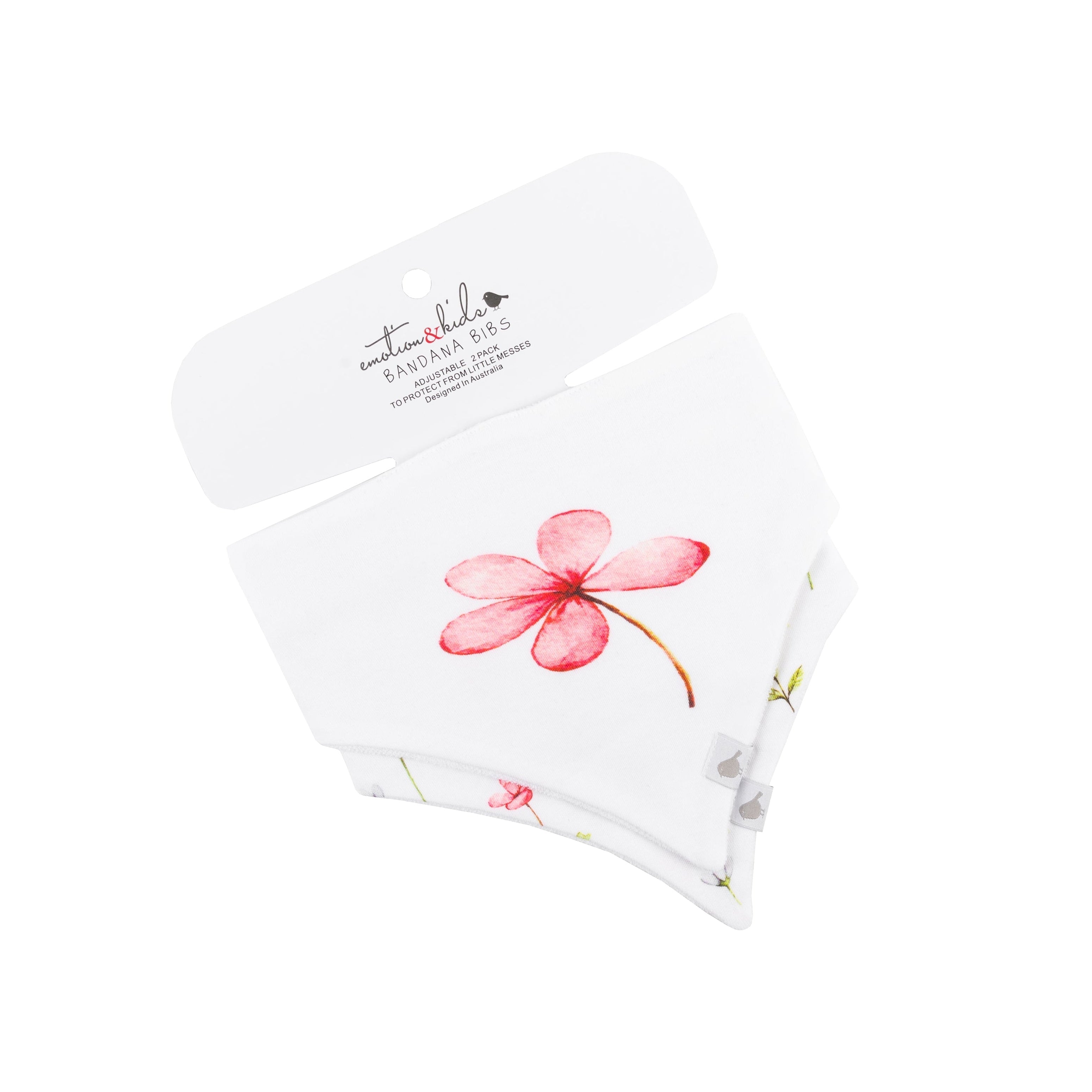 Fleur Organic Cotton Bandana Bibs - 2 Pack
