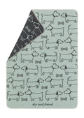 Light Green My Best Friends Allover Pet Blanket 70 x 90cm