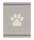 Grey Paw Dog Blanket 100 x 140 cm