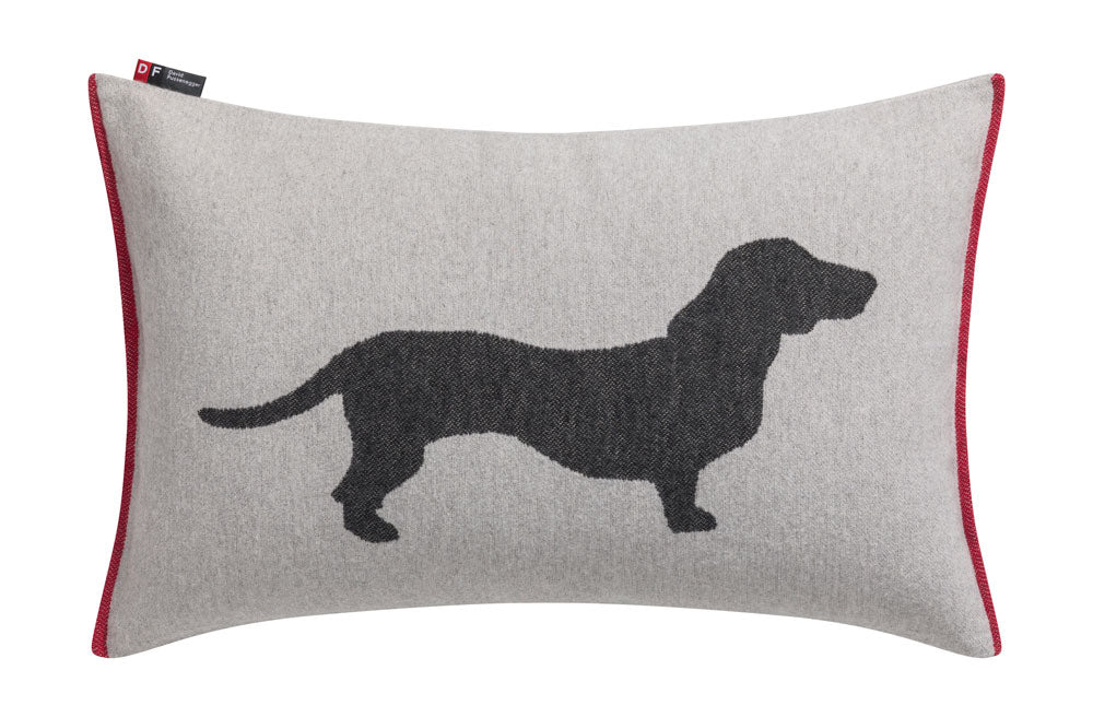 Grey Dachshund Nova Cushion 40 x 60 cm