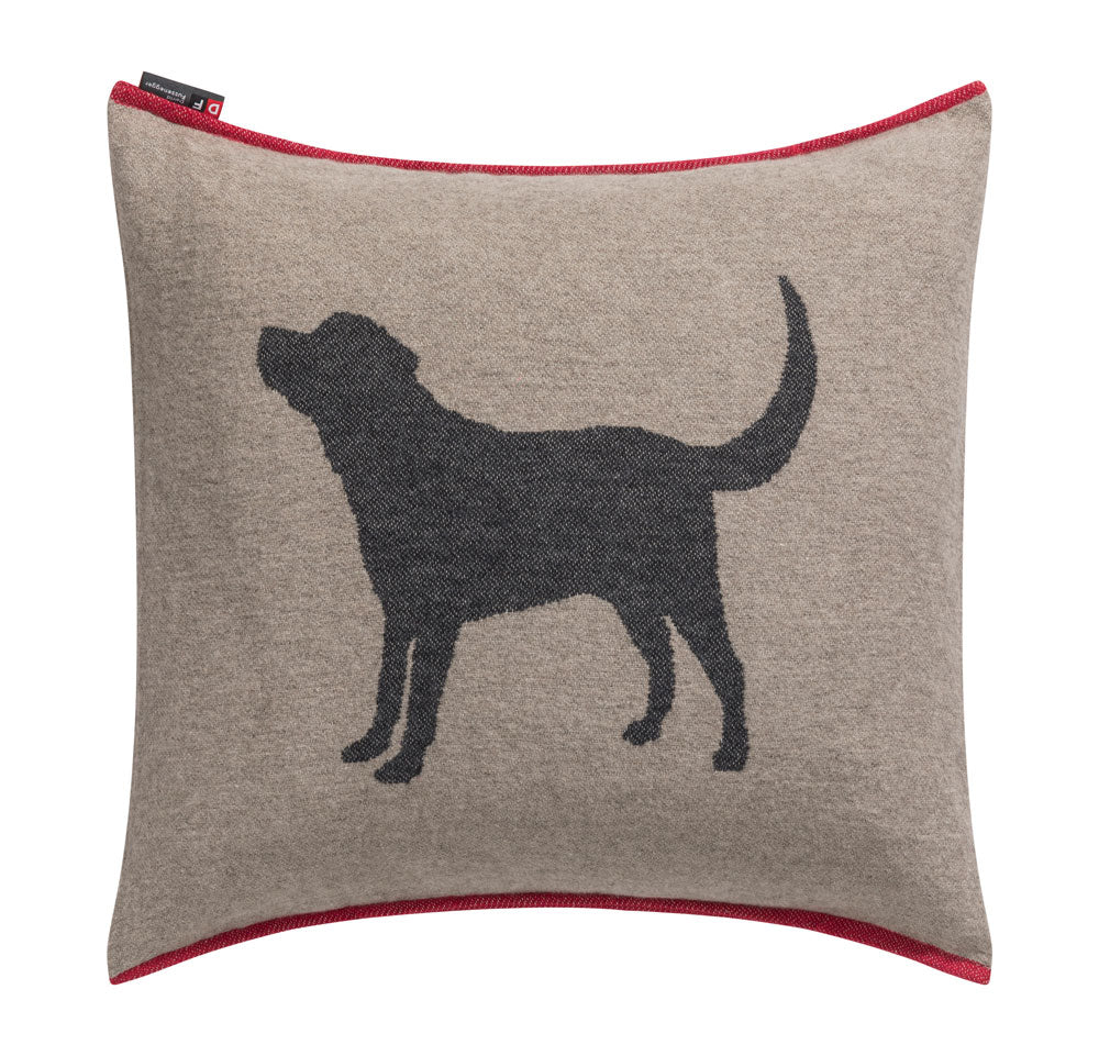 Smoke Labrador Cushion 50 x 50 cm