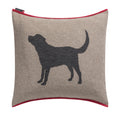Smoke Labrador Cushion 50 x 50 cm