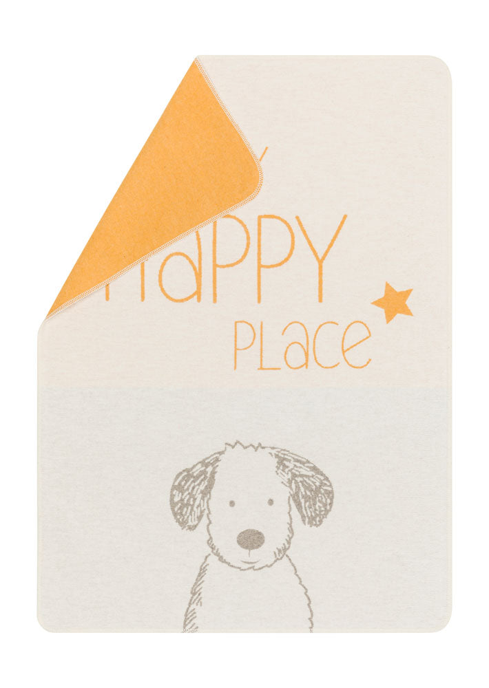 Off White My Happy Place Pet Blanket 70 x 90 cm
