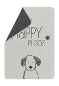 Grey My Happy Place Pet Blanket 70 x 90 cm