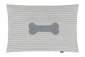 Grey Bone Dog Bed 60 x 90 cm