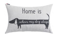 Grey Home is Where My Dog Sleeps Cushion 40 x 60 cm