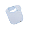 Light blue stripe baby bib 