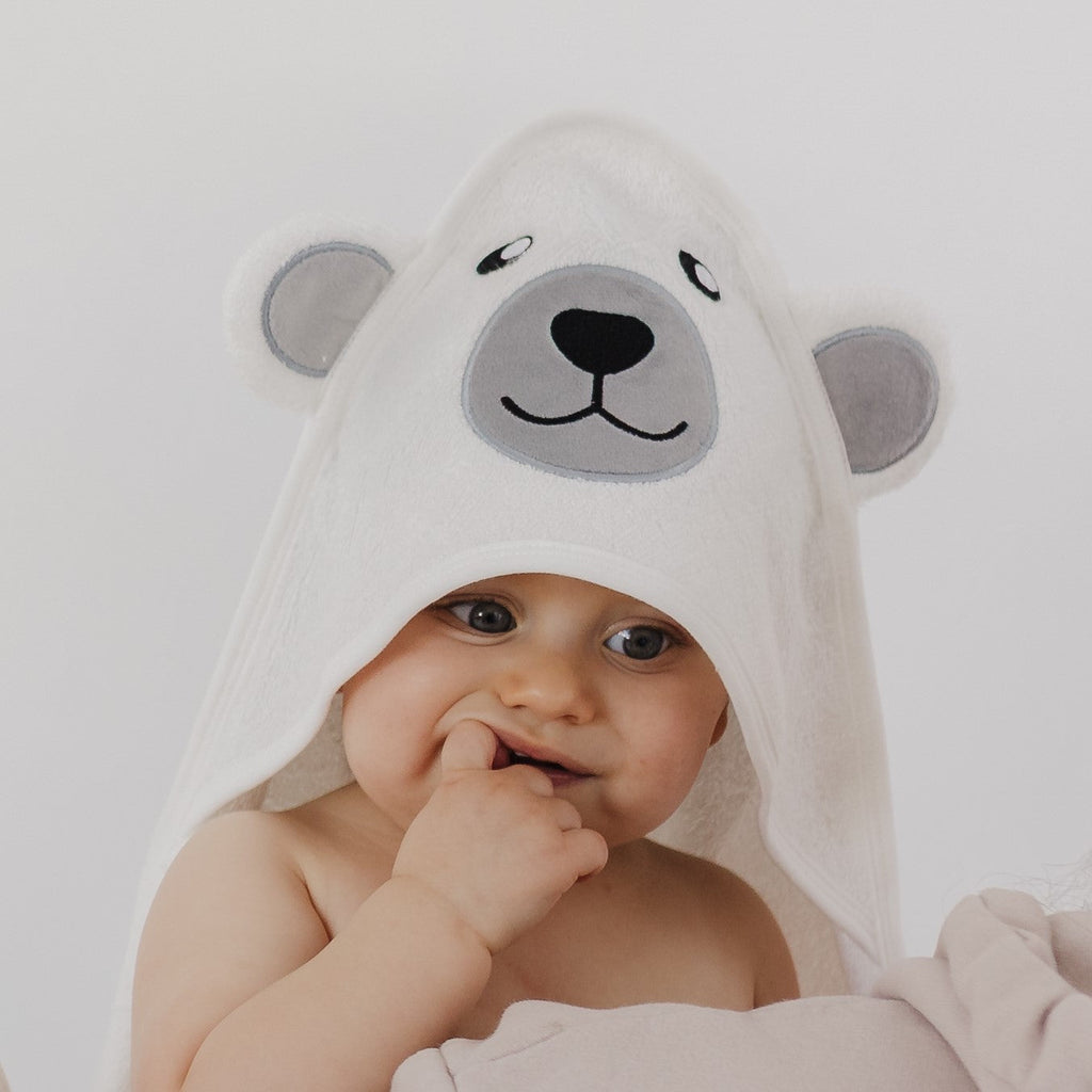 Polar Bear Baby Hooded Towel