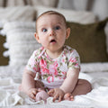 Peony Rose Short Sleeve Bodysuit