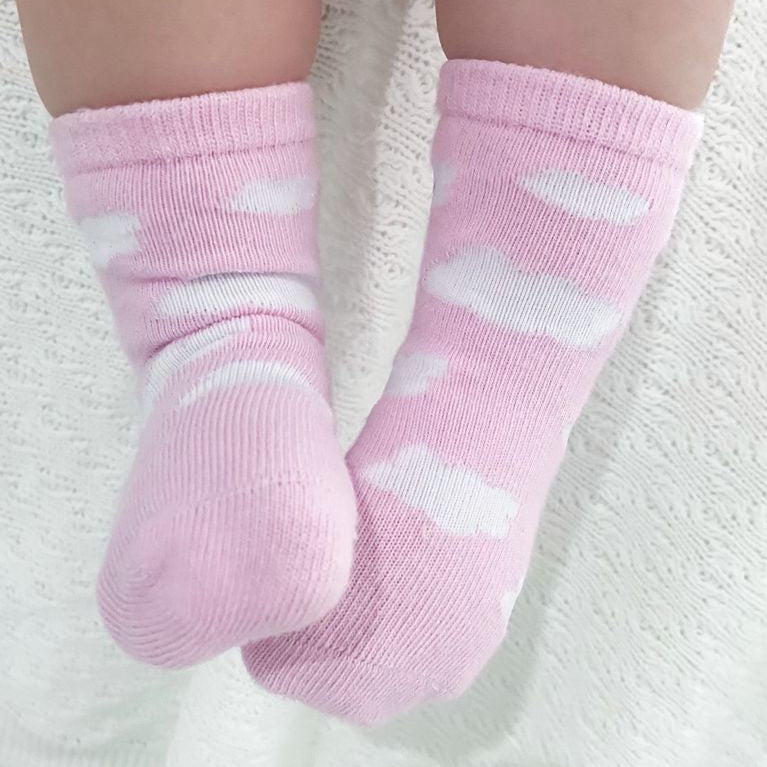 Pink Clouds Socks - Pair