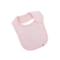 Pink fine stripe baby bib 