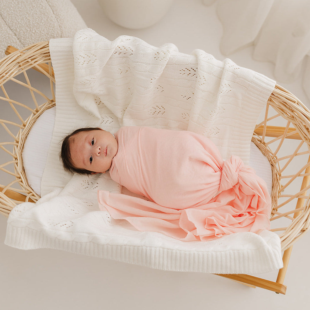 Pink & Pink Spot 2 Pack Muslin Wrap